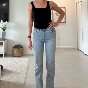 Abercrombie & Fitch Light Wash Straight Leg Jeans